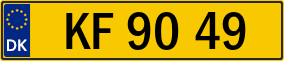 Trailer License Plate